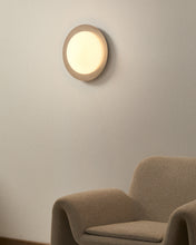 Load image into Gallery viewer, Novae ceiling lamp in light grey brushed metal and frosted glass Ø 40 cm - image 2