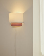 Load image into Gallery viewer, Bianella cotton and pink corduroy wall light Ø 40cm - image 2
