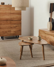 Load image into Gallery viewer, Duvani coffee table in solid acacia wood with bleached finish Ø110 x 60cm - image 5
