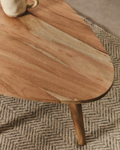 Load image into Gallery viewer, Duvani coffee table in solid acacia wood with bleached finish Ø110 x 60cm - image 6