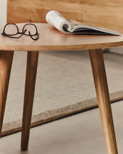 Load image into Gallery viewer, Duvani set of 2 side tables in solid acacia wood with bleached finish - image 3
