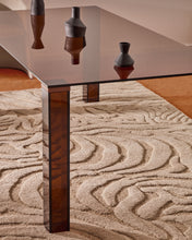Load image into Gallery viewer, Adularia table in brown tempered glass 160 x 90cm - image 6