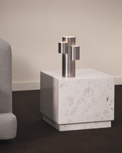 Load image into Gallery viewer, Sorein side table in white marble 50 x 50 cm - image 3