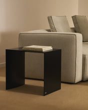 Load image into Gallery viewer, Litto black, lacquered MDF side table, 55 x 40 cm - image 3