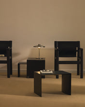 Load image into Gallery viewer, Litto set of 3 black, lacquered MDF nesting tables 60 x 40 / 51 x 36 / 42 x 31 cm - image 3