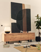 Load image into Gallery viewer, Uxue 4-door TV stand in solid acacia wood with bleached finish 200 x 58cm - image 5