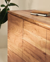 Load image into Gallery viewer, Uxue 4-door sideboard in solid acacia wood with bleached finish 200 x 88cm - image 6
