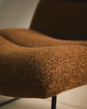 Load image into Gallery viewer, Asen terracotta chenille armchair with black steel legs FSC 100% - image 6