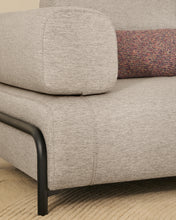Load image into Gallery viewer, Compo 2-seater greige sofa with black metal frame 200 cm FSC Mix Credit - image 8