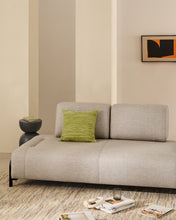 Load image into Gallery viewer, Compo 2-seater greige module with black metal frame 200 cm FSC Mix Credit - image 7