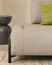 Load image into Gallery viewer, Compo 2-seater greige module with black metal frame 200 cm FSC Mix Credit - image 8