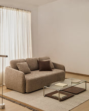 Load image into Gallery viewer, Laira 3-seater sofa bed in taupe chenille 218cm FSC Mix Credit - image 7