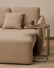 Load image into Gallery viewer, Laira 3-seater sofa bed in beige chenille 218cm FSC Mix Credit - image 7