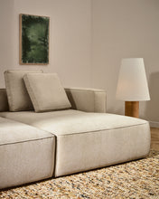 Load image into Gallery viewer, Marela beige chenille 3-seater sofa bed with right chaise longue 236cm FSC Mix Credit - image 9