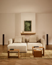 Load image into Gallery viewer, Marela beige chenille 3-seater sofa bed with left chaise longue 236cm FSC Mix Credit - image 9
