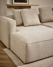 Load image into Gallery viewer, Marela beige chenille 3-seater sofa bed with left chaise longue 276cm FSC Mix Credit - image 10