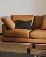 Load image into Gallery viewer, Gala 3-seater sofa in brown leather 210cm - image 4