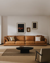 Load image into Gallery viewer, Gala 6-seater sofa in brown leather 390cm - image 3