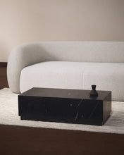 Load image into Gallery viewer, Sorein coffee table in black marble 100 x 50 cm - image 3