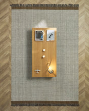 Load image into Gallery viewer, Brina beige herringbone jacquard wool rug 300 x 200cm - image 2