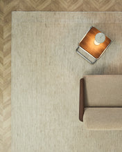 Load image into Gallery viewer, Dalena beige striped jacquard wool rug 300 x 200cm - image 2