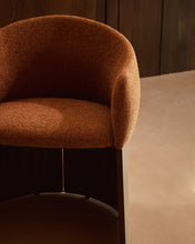Load image into Gallery viewer, Bosca chair in terracotta chenille and walnut veneer FSC 100% - image 6
