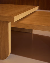 Load image into Gallery viewer, Oaq set of 2 coffee tables in oak wood veneer with natural finish FSC Mix Credit - image 6