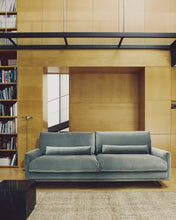 Load image into Gallery viewer, Veliro green velvet 3-seater sofa with black steel legs 240cm FSC Mix Credit - image 6