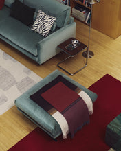 Load image into Gallery viewer, Tarsel side table in walnut veneer with brushed stainless steel structure 42 x 47cm - image 9