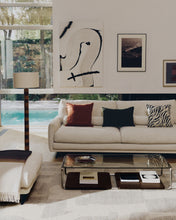 Load image into Gallery viewer, Veliro beige chenille 2-seater sofa with black steel legs 210cm FSC Mix Credit - image 5