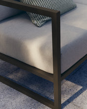 Load image into Gallery viewer, Comova 100% outdoor 2-seater sofa in light grey and green aluminium, 150 cm - image 6