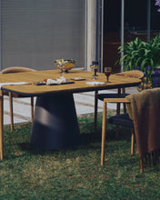 Load image into Gallery viewer, Tudons outdoor table in aluminium with a grey and teak finish, 148 x 148 cm FSC 100% - image 5