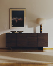 Load image into Gallery viewer, Norlen sideboard with 4 doors and 2 drawers in walnut veneer FSC Mix Credit 194,5 x 78cm - image 5