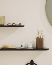 Load image into Gallery viewer, Arely set of 2 MDF shelves with black lacquer finish 35 cm/55 cm - image 2