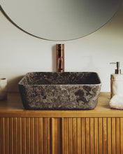 Load image into Gallery viewer, Darnen grey marble countertop washbasin 40 x 40cm - image 3