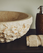 Load image into Gallery viewer, Orvane beige marble countertop washbasin Ø 40cm - image 3