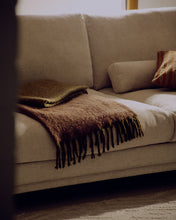 Load image into Gallery viewer, Veliro beige chenille 3-seater sofa with black steel legs 240cm FSC Mix Credit - image 7