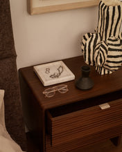 Load image into Gallery viewer, Norlen 2-drawer bedside table in walnut veneer FSX Mix Credit 60 x 52cm - image 5