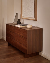 Load image into Gallery viewer, Norlen 6-drawer chest of drawers in walnut veneer FSC Mix Credit 120 x 75cm - image 4