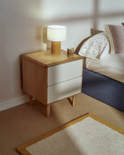 Load image into Gallery viewer, Anielle solid and ash veneer bedside table 50 x 58,4 cm - image 6