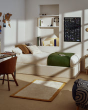 Load image into Gallery viewer, Nelzi ecru chenille side-opening ottoman bed base with removable cover for 90 x 200cm mattress FSC 100% - image 3
