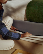 Load image into Gallery viewer, Nelzi ecru chenille side-opening ottoman bed base with removable cover for 90 x 200cm mattress FSC 100% - image 5