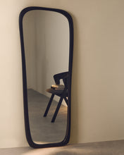 Load image into Gallery viewer, Alura black teak wood mirror 158 x 61cm FSC 100% - image 3