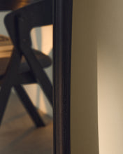 Load image into Gallery viewer, Alura black teak wood mirror 158 x 61cm FSC 100% - image 4