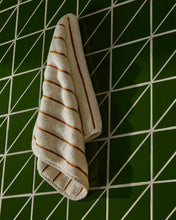 Load image into Gallery viewer, Dorane 100% cotton towel with orange stripes 30 x 50cm - image 4