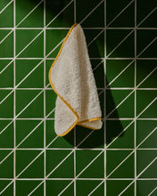Load image into Gallery viewer, Sedora 100% cotton towel with yellow contrast detail 30 x 50cm - image 3