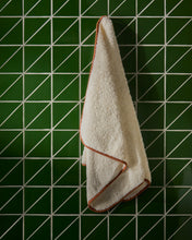 Load image into Gallery viewer, Sedora 100% cotton towel with orange contrast detail 50 x 90cm - image 3