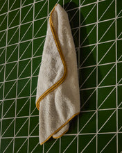 Load image into Gallery viewer, Sedora 100% cotton towel with yellow contrast detail 50 x 90cm - image 3