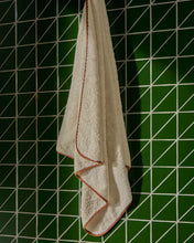 Load image into Gallery viewer, Sedora 100% cotton towel with orange contrast detail 100 x 150cm - image 3