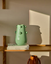 Load image into Gallery viewer, Odra vase in light green ceramic with glossy finish 25.5cm - image 3